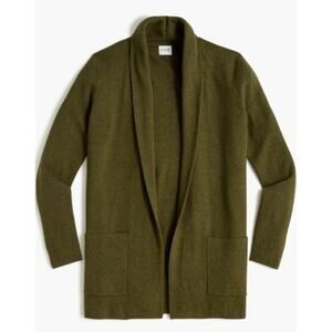 J.Crew Re-Imagined‎ Green Shawl Collar Cardigan Sweater - Size XS